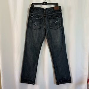 urban pipeline Men’s Blue Dark Wash Indigo Slim Straight Leg Jeans Size W33xL32